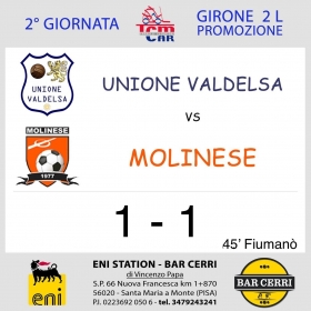 2° Giornata Promozione 2 Girone L - Asd MOLINESE sito ufficiale   