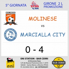 5° Giornata Promozione 2 Girone L - Asd MOLINESE sito ufficiale   